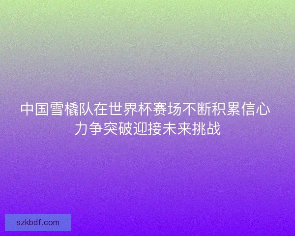 中国雪橇队在世界杯赛场不断积累信心 力争突破迎接未来挑战